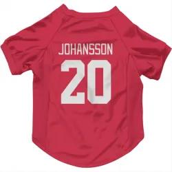Detroit Red Wings Albert Johansson Red Pet Jersey for Dog & Cat