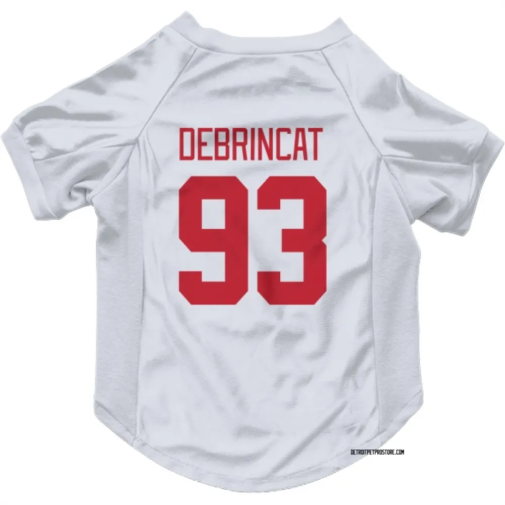 Detroit Red Wings Alex DeBrincat White Pet Jersey for Dog & Cat