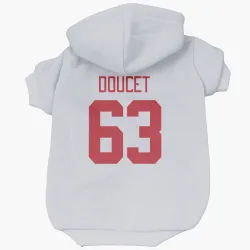 Detroit Red Wings Alexandre Doucet White Pet Hoodie for Dog & Cat