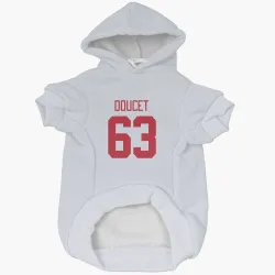 Detroit Red Wings Alexandre Doucet White Pet Hoodie for Dog & Cat