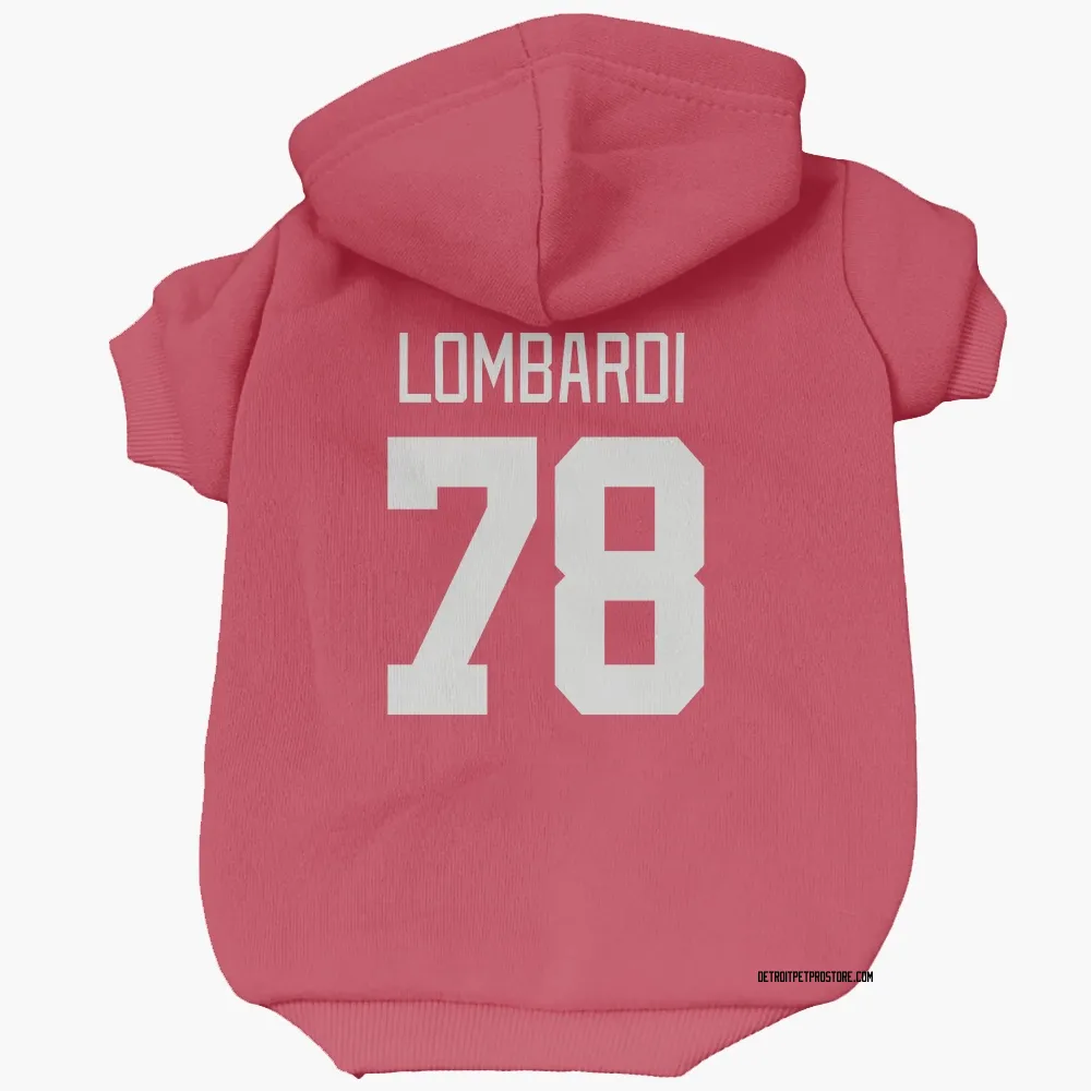 Detroit Red Wings Amadeus Lombardi Red Pet Hoodie for Dog & Cat