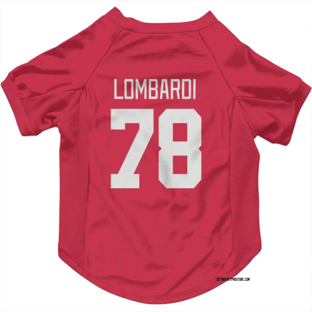 Detroit Red Wings Amadeus Lombardi Red Pet Jersey for Dog & Cat