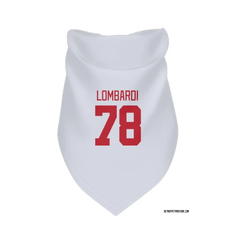 Detroit Red Wings Amadeus Lombardi White Pet Bandana for Dog & Cat