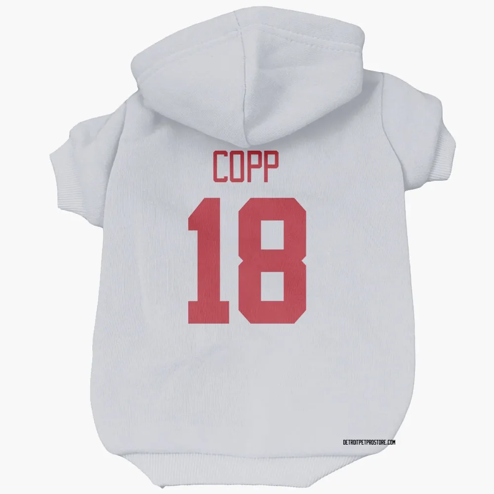 Detroit Red Wings Andrew Copp White Pet Hoodie for Dog & Cat