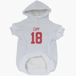 Detroit Red Wings Andrew Copp White Pet Hoodie for Dog & Cat