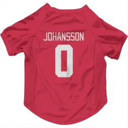 Detroit Red Wings Anton Johansson Red Pet Jersey for Dog & Cat