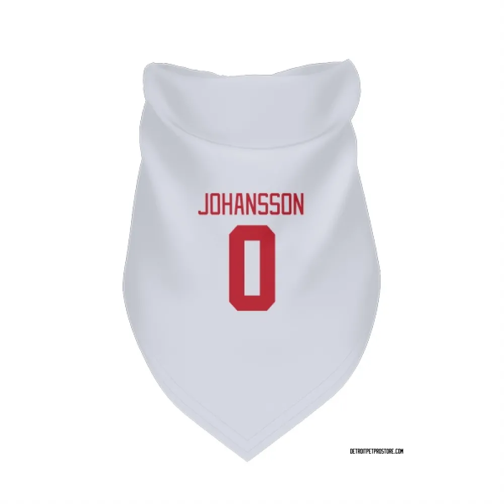 Detroit Red Wings Anton Johansson White Pet Bandana for Dog & Cat