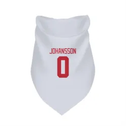 Detroit Red Wings Anton Johansson White Pet Bandana for Dog & Cat