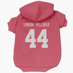 Detroit Red Wings Axel Sandin Pellikka Red Pet Hoodie for Dog & Cat