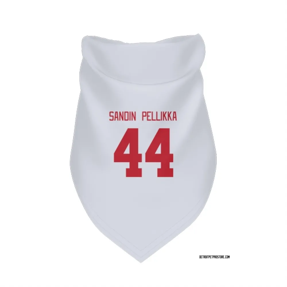 Detroit Red Wings Axel Sandin Pellikka White Pet Bandana for Dog & Cat