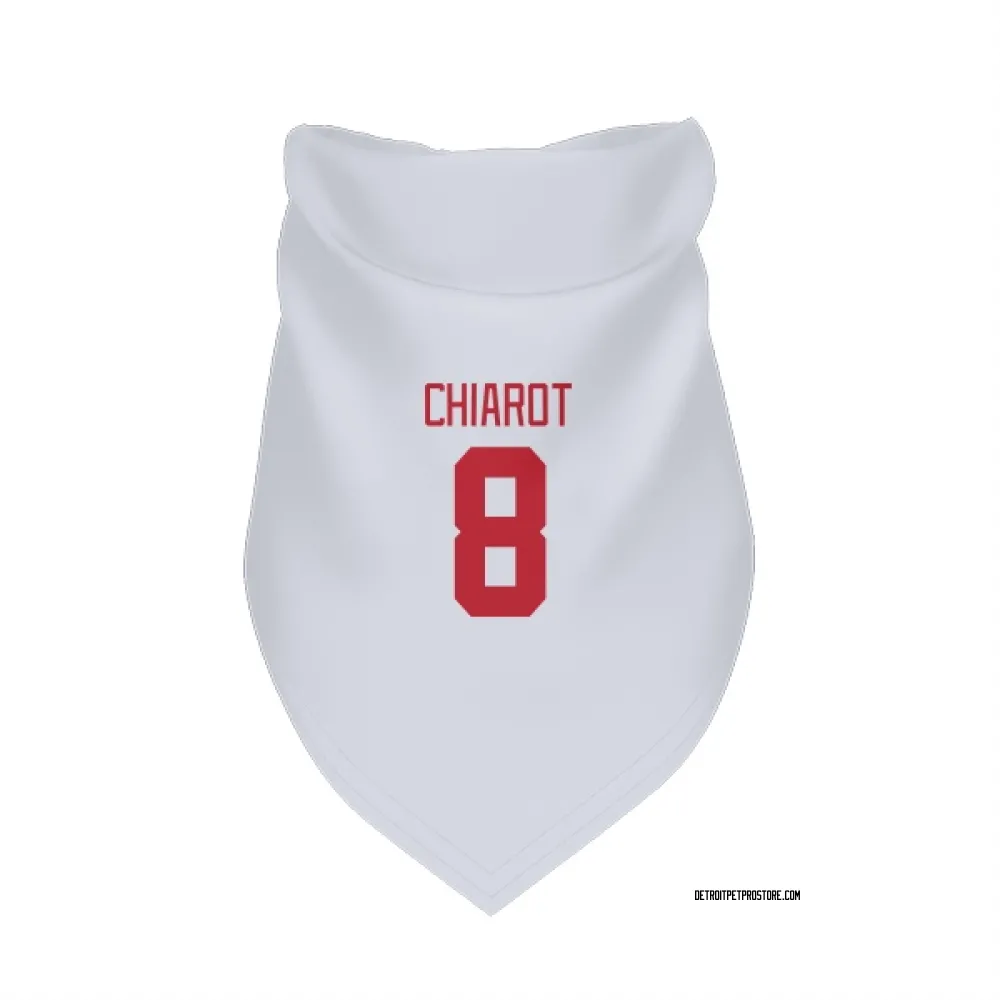 Detroit Red Wings Ben Chiarot White Pet Bandana for Dog & Cat