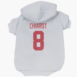 Detroit Red Wings Ben Chiarot White Pet Hoodie for Dog & Cat