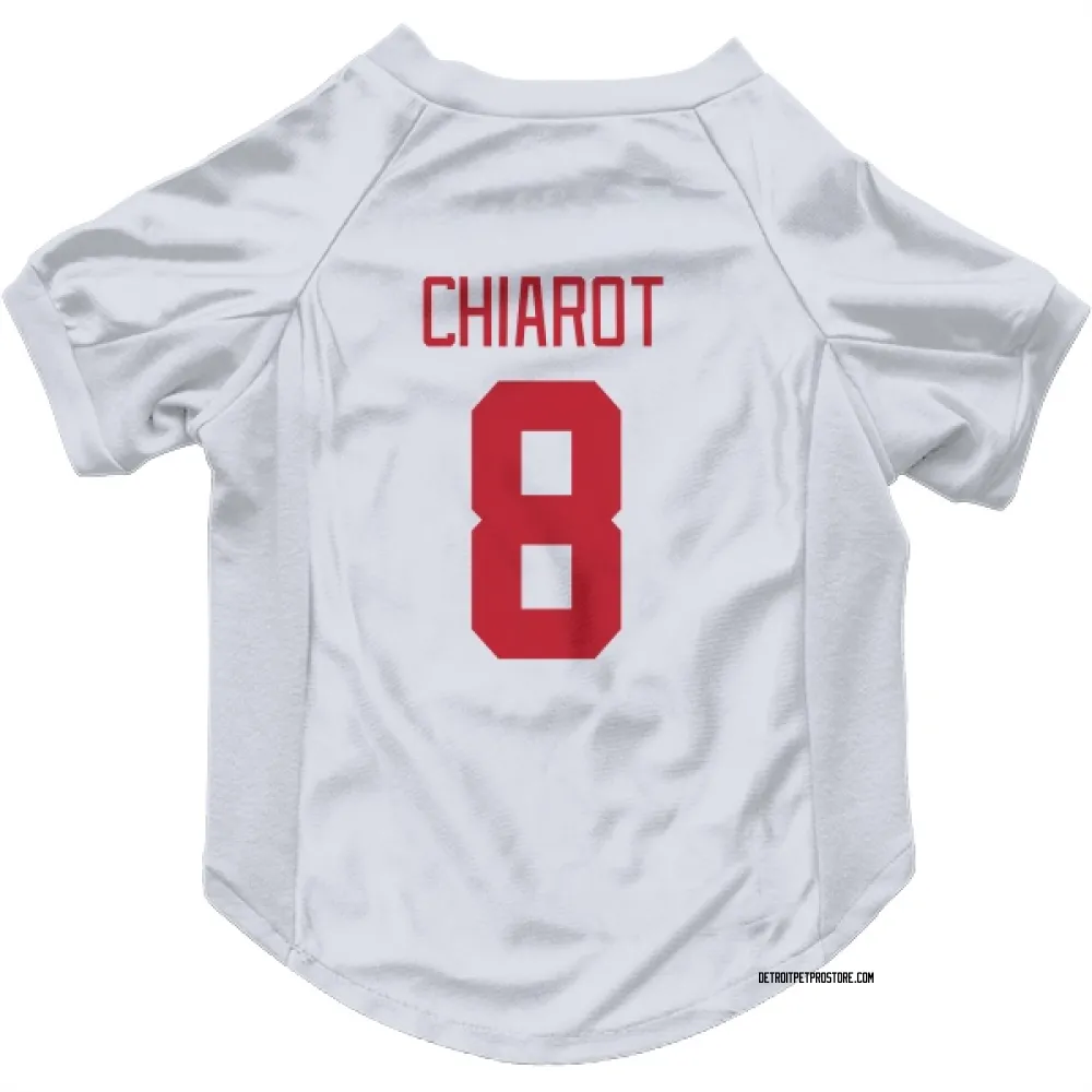 Detroit Red Wings Ben Chiarot White Pet Jersey for Dog & Cat