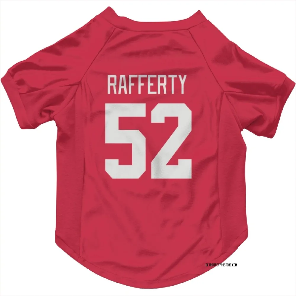 Detroit Red Wings Brogan Rafferty Red Pet Jersey for Dog & Cat