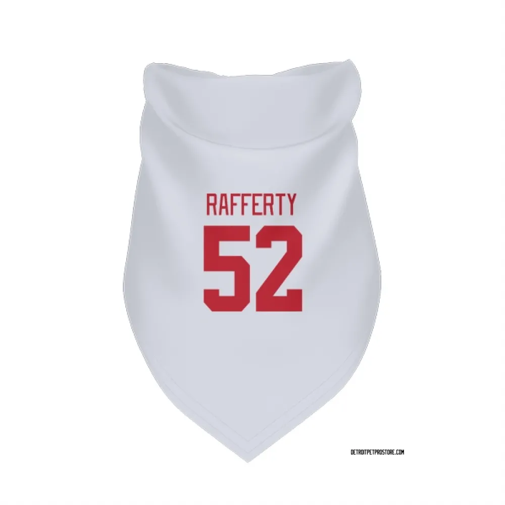 Detroit Red Wings Brogan Rafferty White Pet Bandana for Dog & Cat