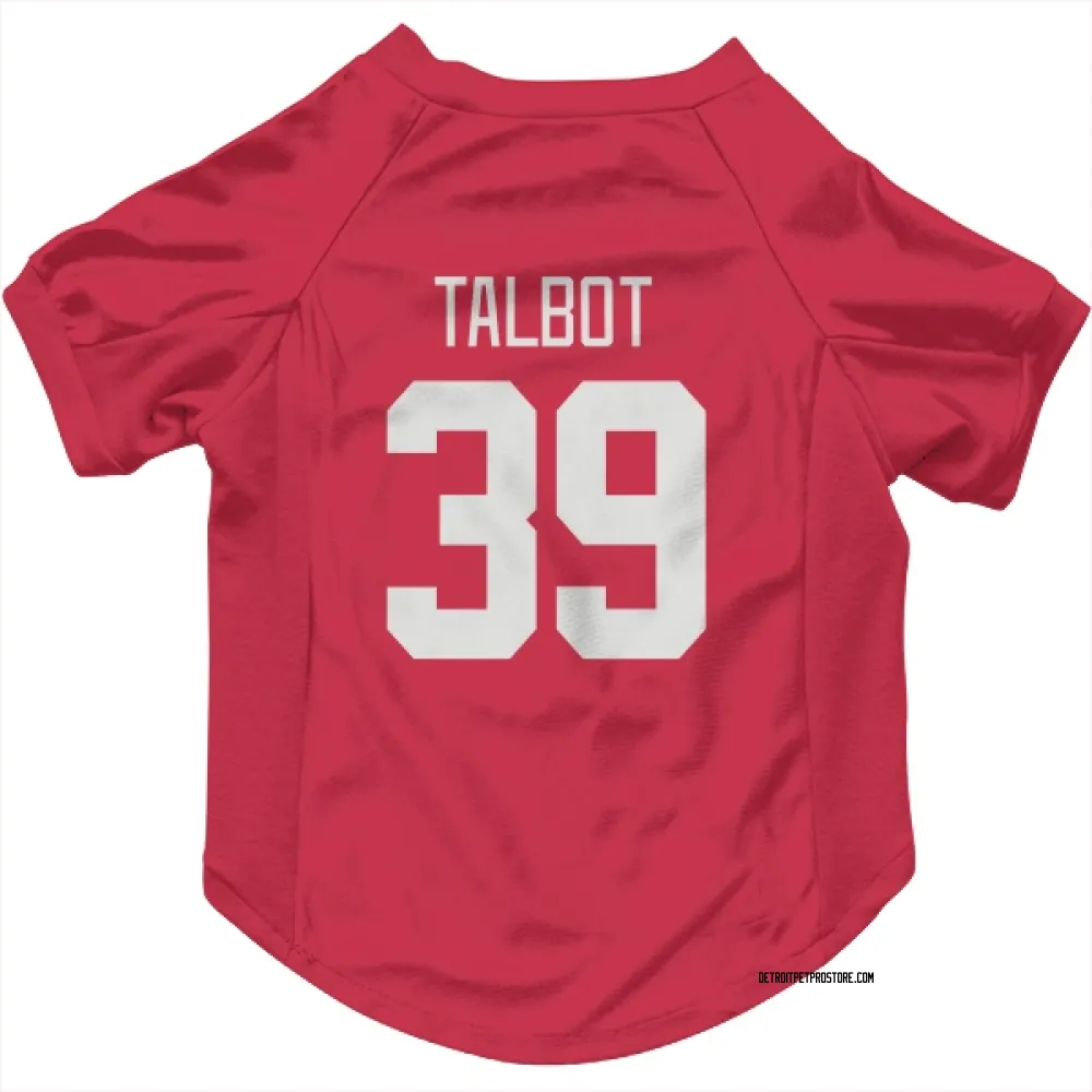 Detroit Red Wings Cam Talbot Red Pet Jersey for Dog & Cat