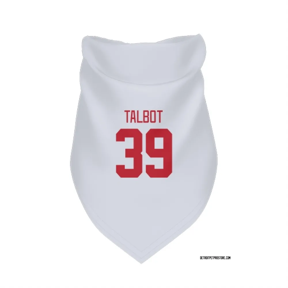 Detroit Red Wings Cam Talbot White Pet Bandana for Dog & Cat