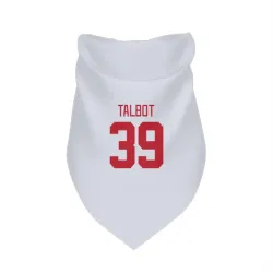 Detroit Red Wings Cam Talbot White Pet Bandana for Dog & Cat