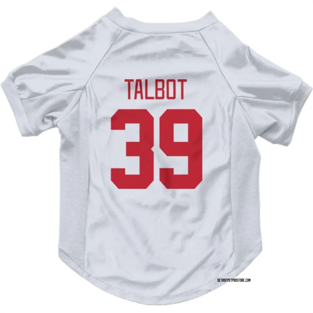 Detroit Red Wings Cam Talbot White Pet Jersey for Dog & Cat