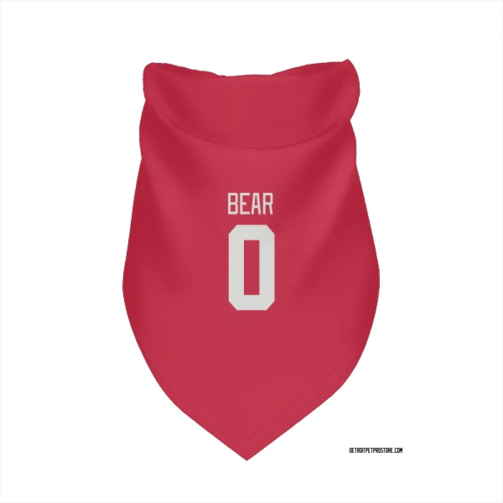 Detroit Red Wings Carter Bear Red Pet Bandana for Dog & Cat