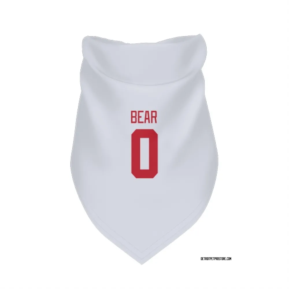 Detroit Red Wings Carter Bear White Pet Bandana for Dog & Cat