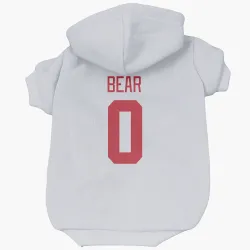 Detroit Red Wings Carter Bear White Pet Hoodie for Dog & Cat