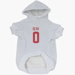 Detroit Red Wings Carter Bear White Pet Hoodie for Dog & Cat