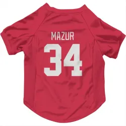 Detroit Red Wings Carter Mazur Red Pet Jersey for Dog & Cat
