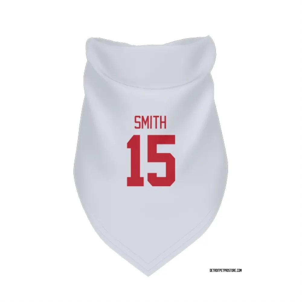Detroit Red Wings Craig Smith White Pet Bandana for Dog & Cat