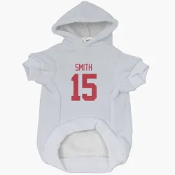 Detroit Red Wings Craig Smith White Pet Hoodie for Dog & Cat