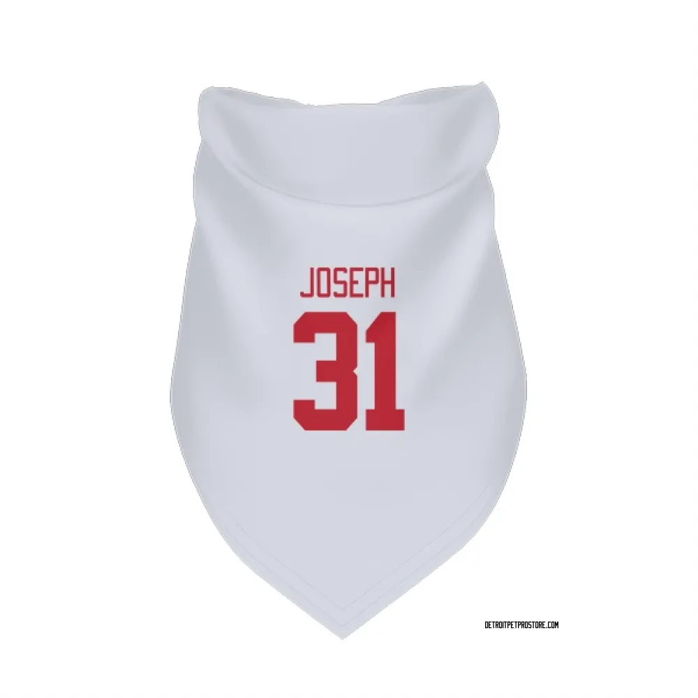 Detroit Red Wings Curtis Joseph White Pet Bandana for Dog & Cat