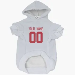 Detroit Red Wings Custom White Pet Hoodie for Dog & Cat