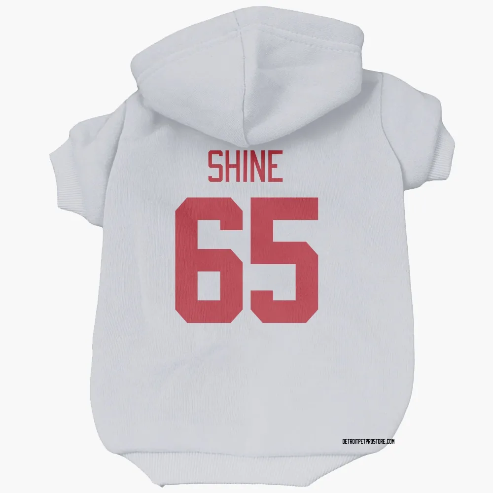 Detroit Red Wings Dominik Shine White Pet Hoodie for Dog & Cat