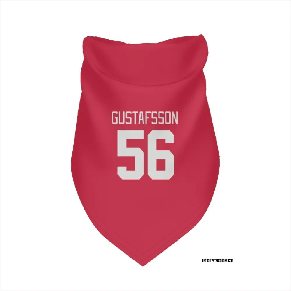 Detroit Red Wings Erik Gustafsson Red Pet Bandana for Dog & Cat