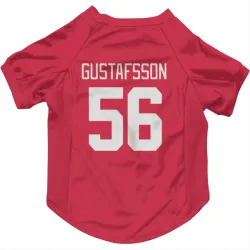 Detroit Red Wings Erik Gustafsson Red Pet Jersey for Dog & Cat
