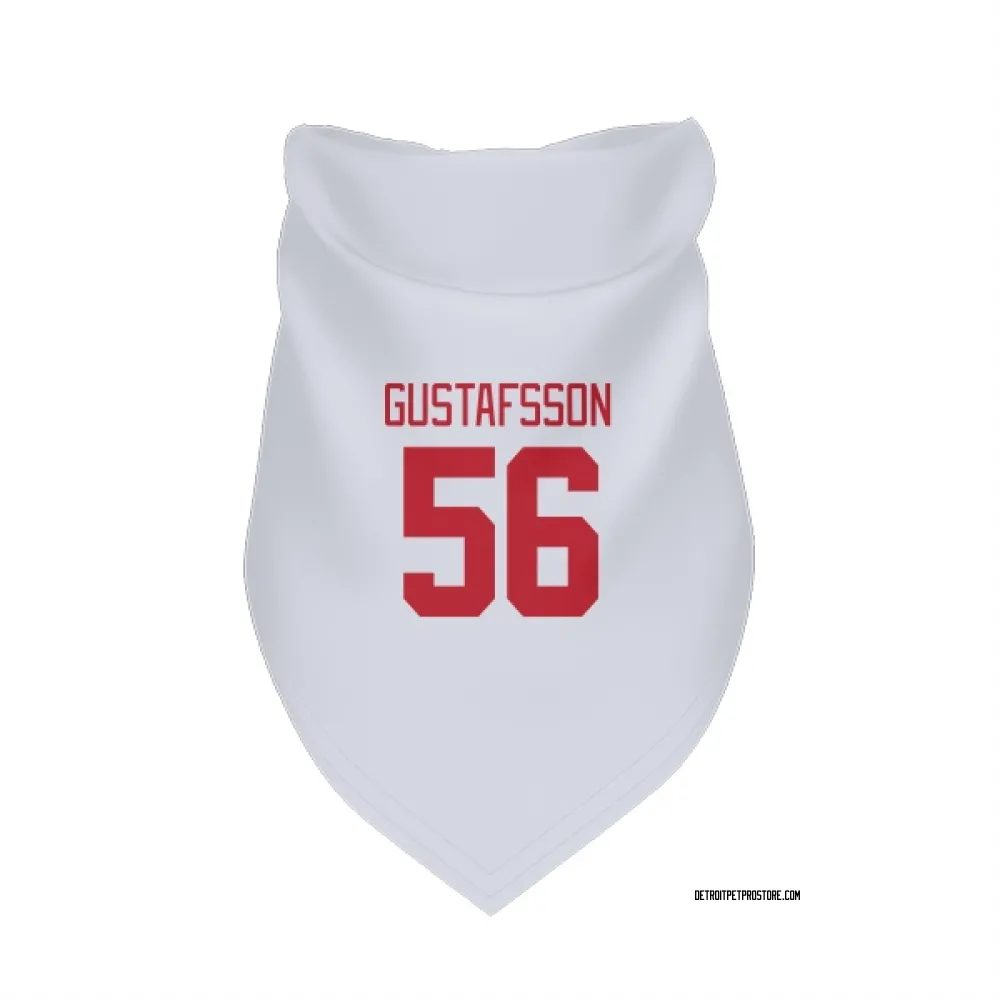 Detroit Red Wings Erik Gustafsson White Pet Bandana for Dog & Cat