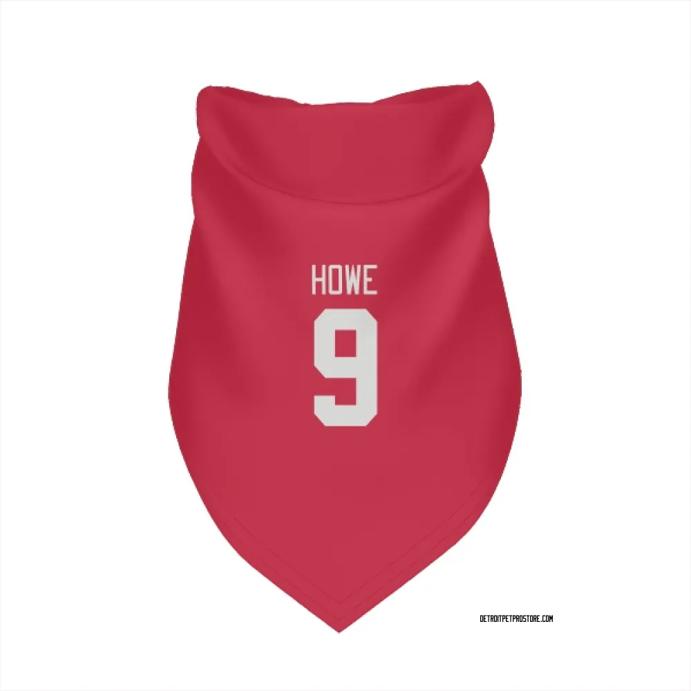 Detroit Red Wings Gordie Howe Red Pet Bandana for Dog & Cat