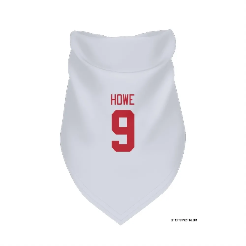 Detroit Red Wings Gordie Howe White Pet Bandana for Dog & Cat