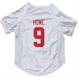 Detroit Red Wings Gordie Howe White Pet Jersey for Dog & Cat