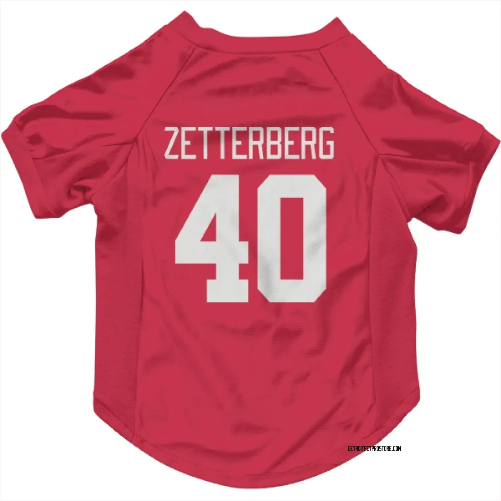 Detroit Red Wings Henrik Zetterberg Red Pet Jersey for Dog & Cat