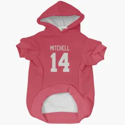 Detroit Red Wings Ian Mitchell Red Pet Hoodie for Dog & Cat