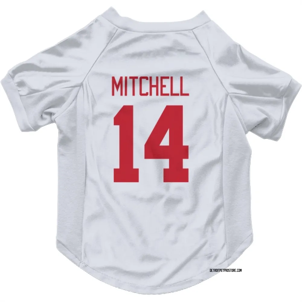 Detroit Red Wings Ian Mitchell White Pet Jersey for Dog & Cat