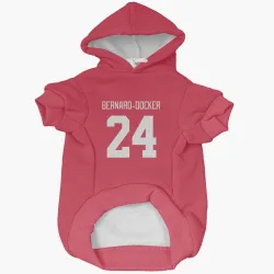Detroit Red Wings Jacob Bernard-Docker Red Pet Hoodie for Dog & Cat