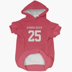 Detroit Red Wings Jacob Bernard-Docker Red Pet Hoodie for Dog & Cat