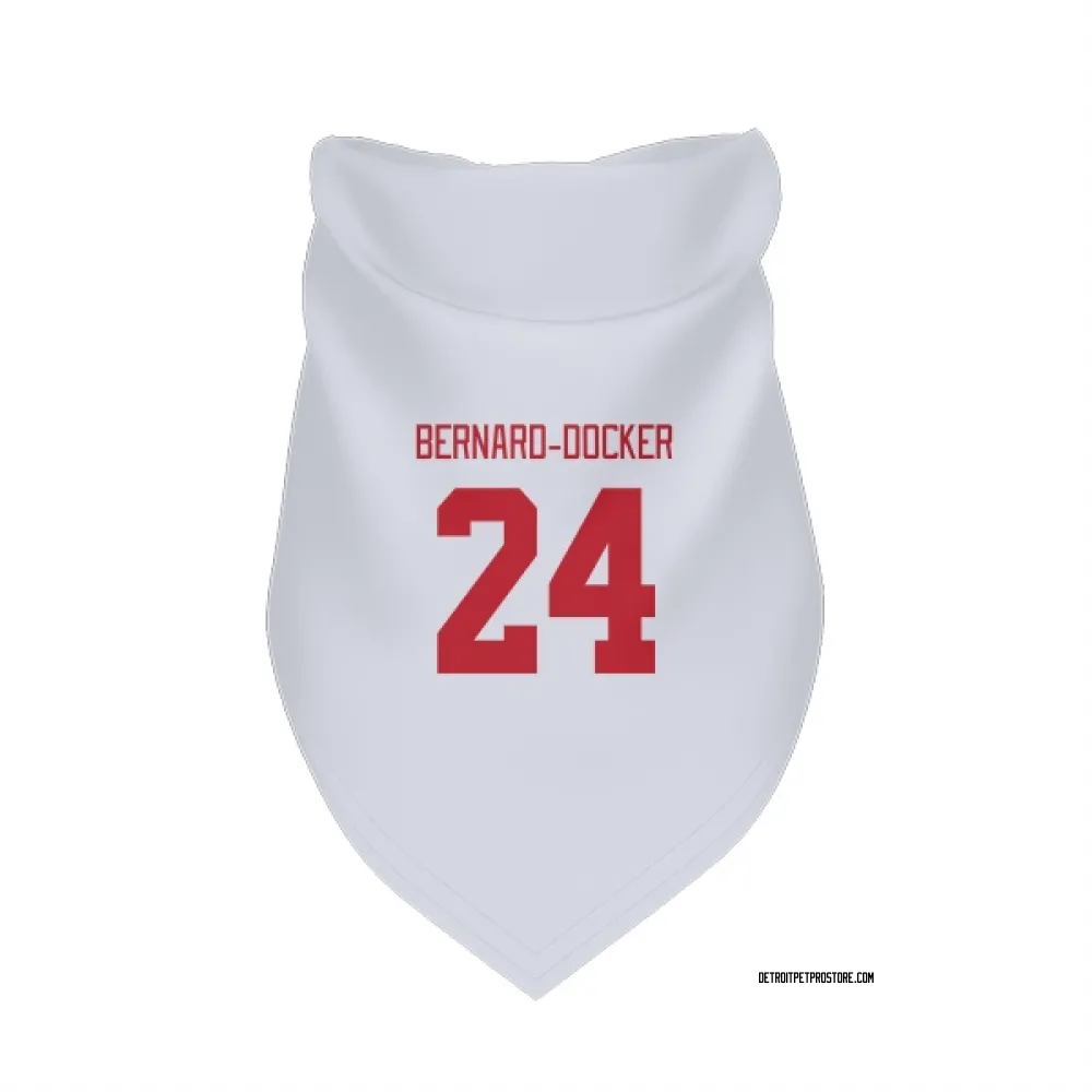 Detroit Red Wings Jacob Bernard-Docker White Pet Bandana for Dog & Cat