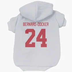 Detroit Red Wings Jacob Bernard-Docker White Pet Hoodie for Dog & Cat