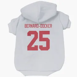 Detroit Red Wings Jacob Bernard-Docker White Pet Hoodie for Dog & Cat