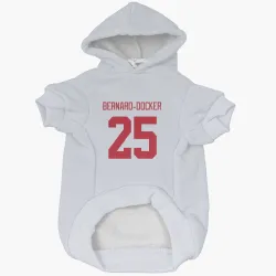 Detroit Red Wings Jacob Bernard-Docker White Pet Hoodie for Dog & Cat