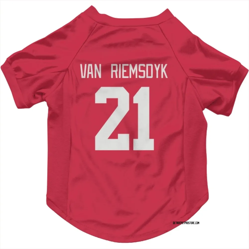 Detroit Red Wings James van Riemsdyk Red Pet Jersey for Dog & Cat