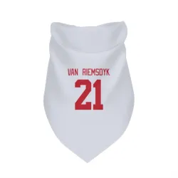 Detroit Red Wings James van Riemsdyk White Pet Bandana for Dog & Cat